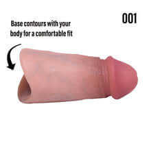 Right side of the 001 Painted PeenPocket pleasure sleeve for trans men and non-binary folk.