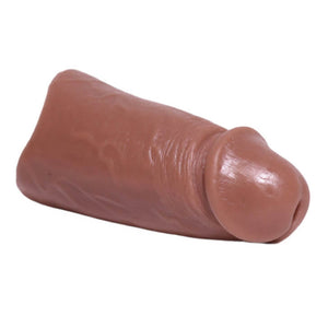 Right side of the 003 skin tone of the PeenPocket pleasure sleeve for transgender men.