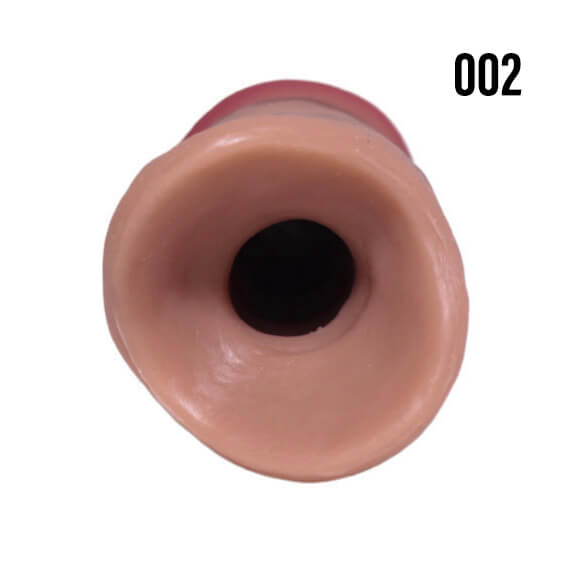 Hole of the 002 Painted PeenPocket pleasure sleeve for trans men and non-binary folk.