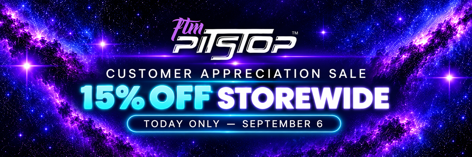 CUSTOMER APPRECIATION SALE
15% OFF STOREWIDE TODAY ONLY!
Sale ends tonight, September 6 at midnight ET.