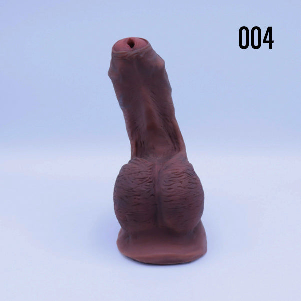 Bottom of the 004 Painted Uncut Jimmy STP stand to pee packer for trans men.