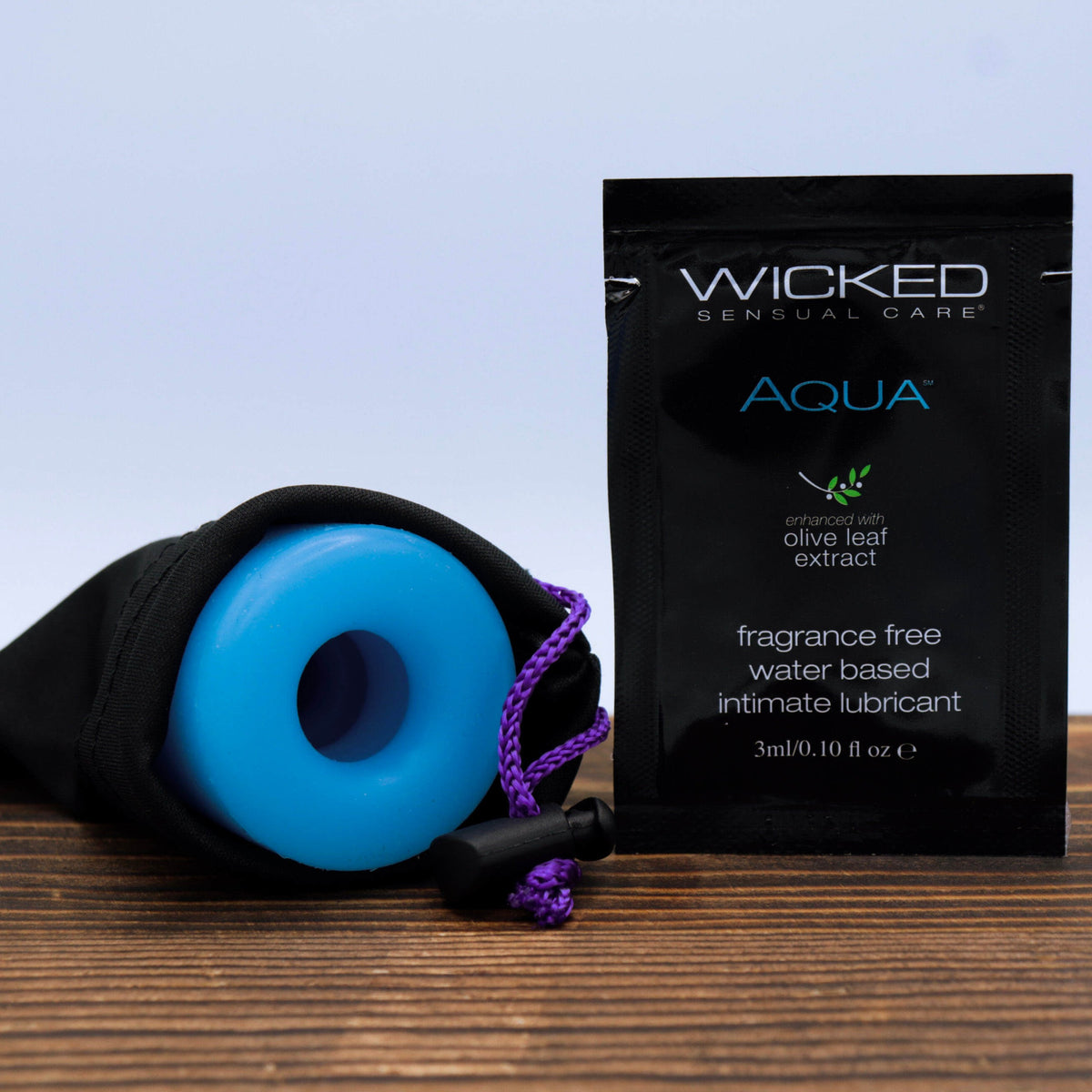 Close up of the ShotPocket pleasure sleeve, created for trans men and non-binary folk.